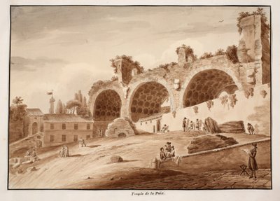 Der Tempel des Friedens, 1833 von Agostino Tofanelli